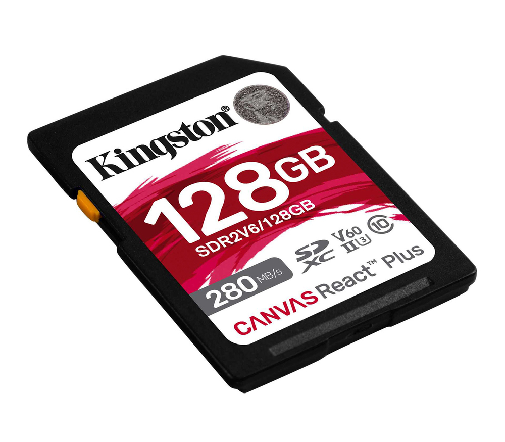 Карта памяти Kingston SDXC Гб SDXC 128GB Canvas React Plus UHS-II V60 (SDR2V6/128GB)