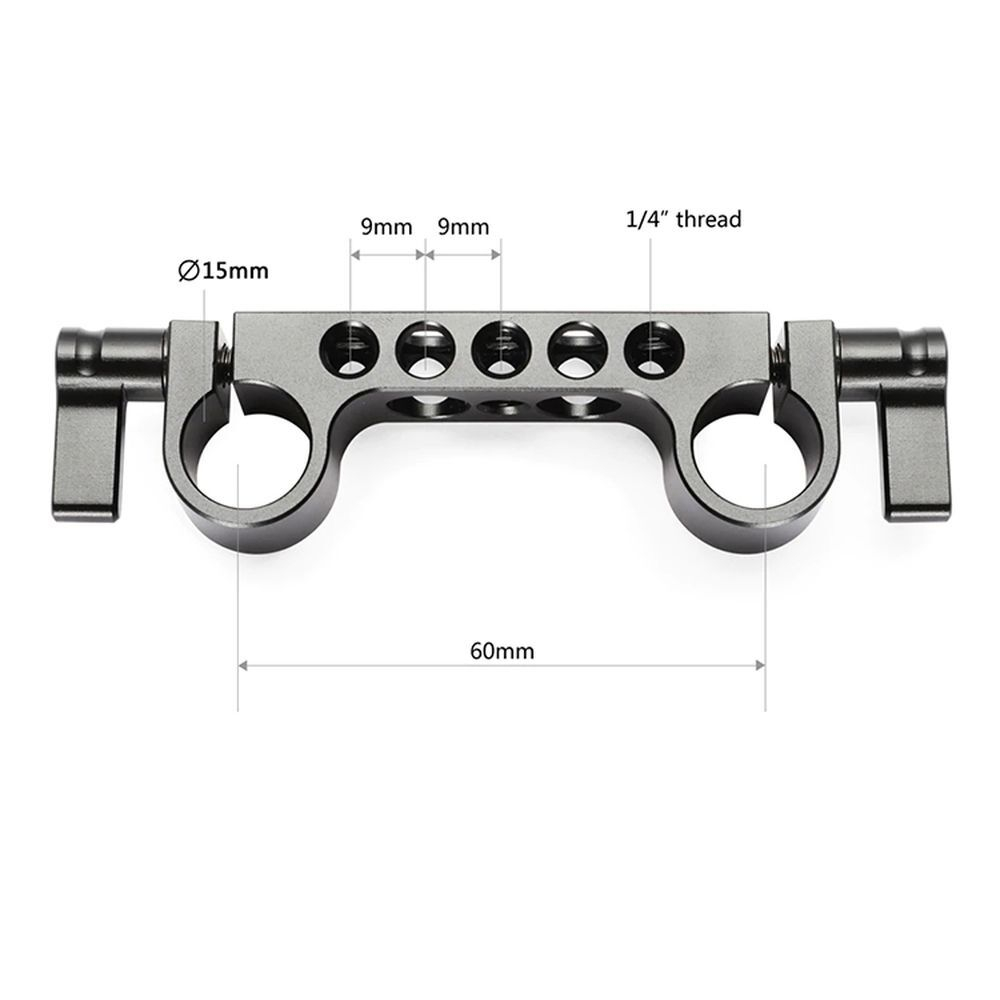 Крепление SmallRig 2061 Super Lightweight для направляющих 15 мм