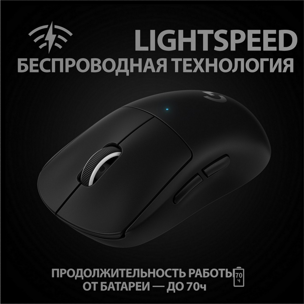 Беспроводная игровая мышь Logitech Pro X Superlight Black (910-005880)