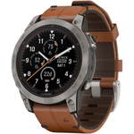 Смарт-часы Garmin Fenix 7 Pro Sapphire серый/коричневый (010-02777-30)