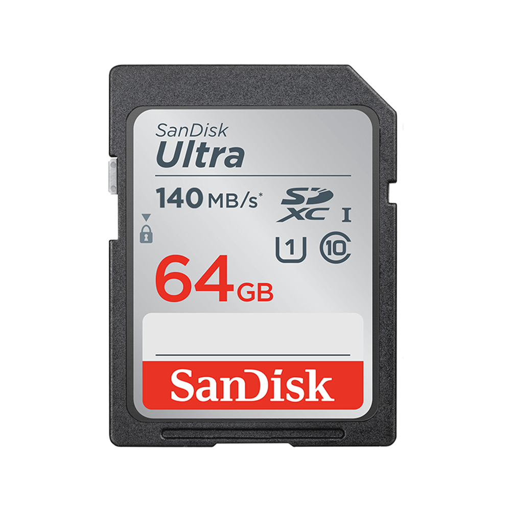 Карта памяти Sandisk SDXC 64GB, Class 10, UHS-I Ultra