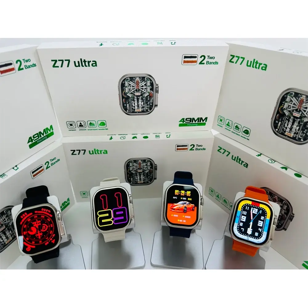 Smart Watch Z77 Ultra 49 mm 2 ремешка, черный