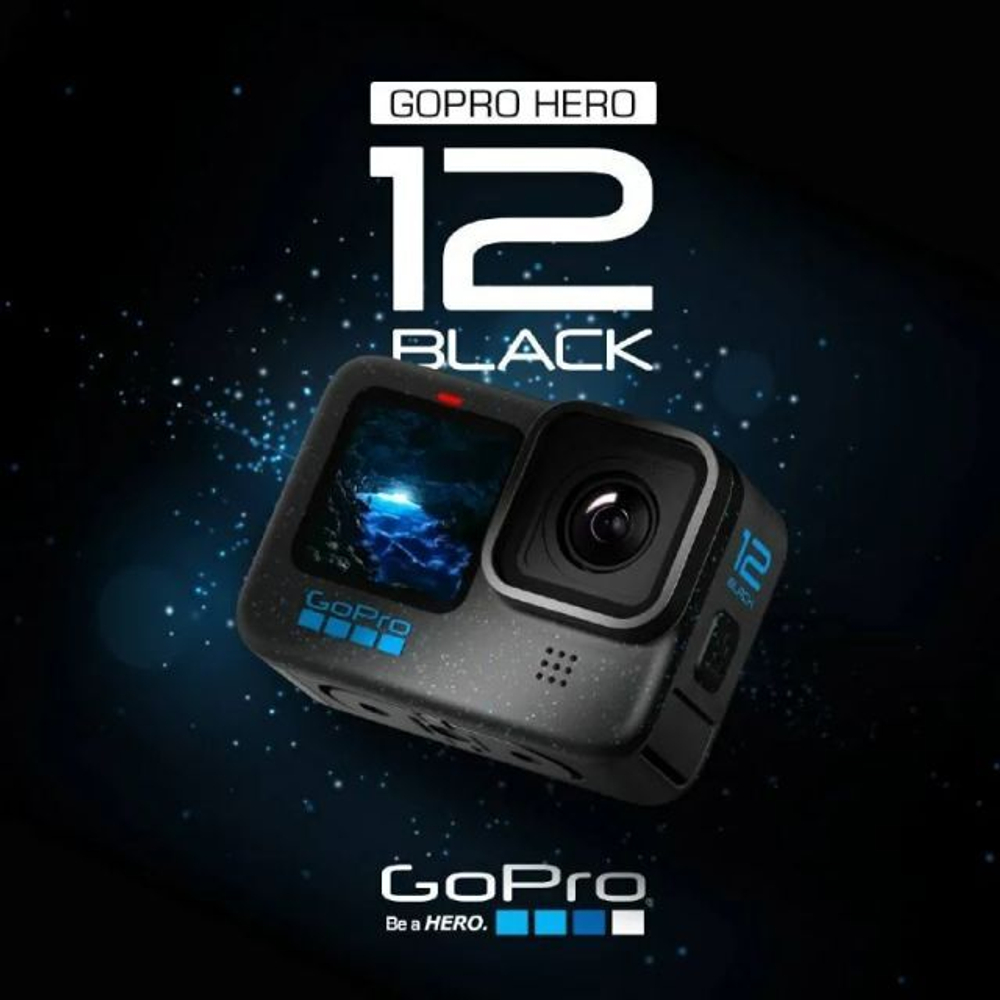 Экшн-камера GoPro HERO 12, черный (Standard set)