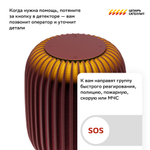 Колонка умная Sber SberBoom 40 Вт, с голосовым ассистентом Салют, красная
