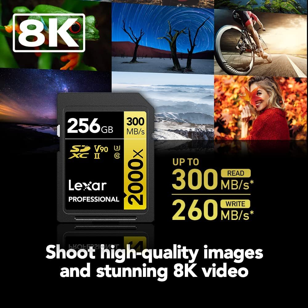 Карта памяти LEXAR Professional 2000x SDXC UHS-2 U3 V90 64 ГБ
