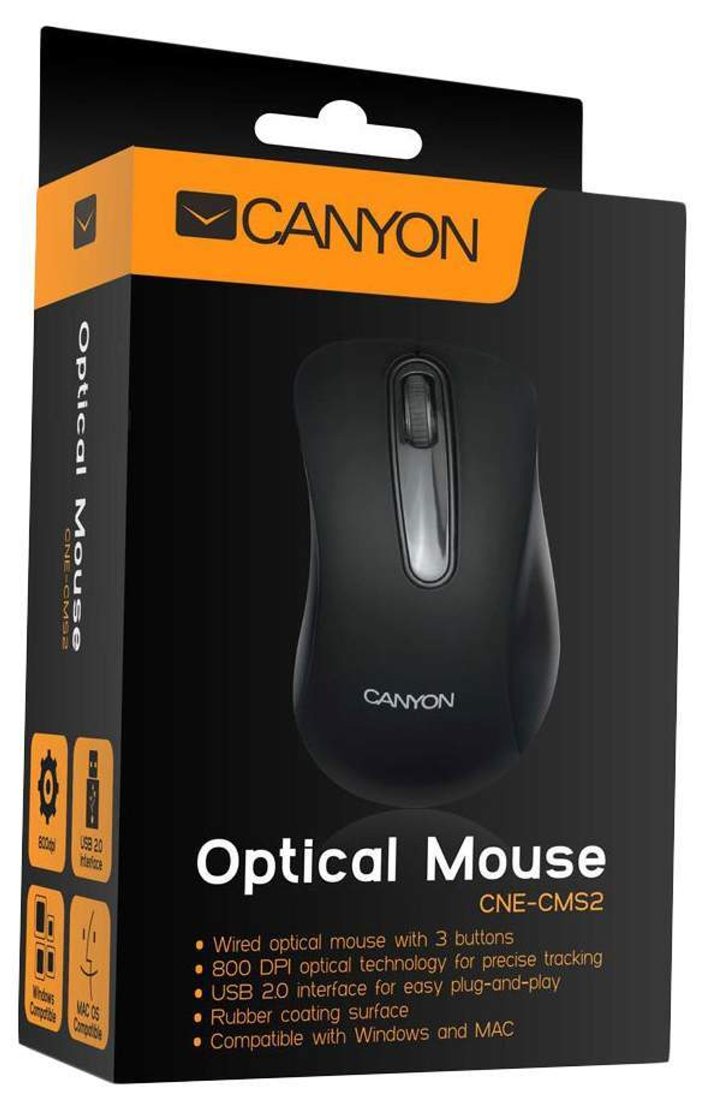 Мышь CANYON CNE-CMS2 Black
