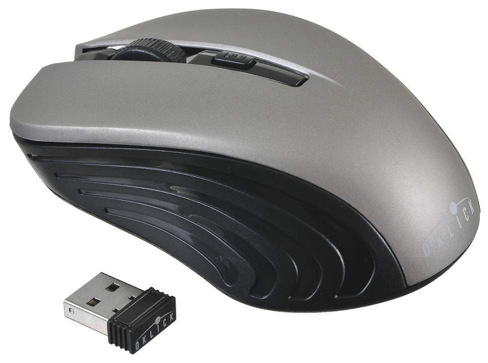 Беспроводная мышь OKLICK 545MW Black/Gray