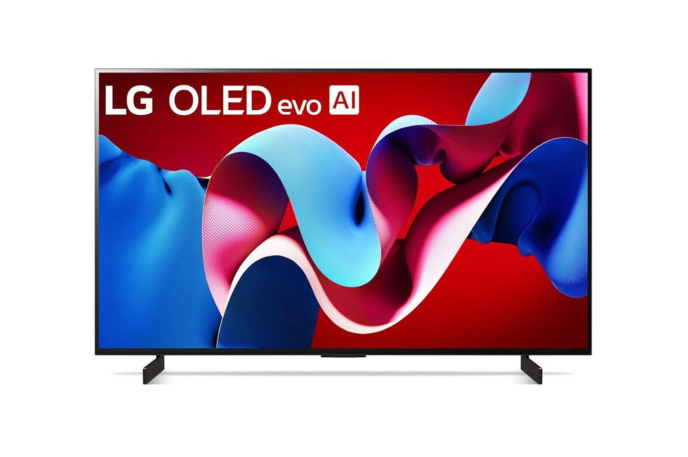 Телевизор LG OLED Evo C4, 42&quot;, 4K, OLED, 120 Гц, чёрный