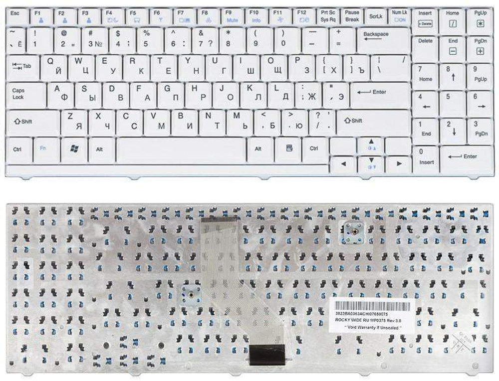 Клавиатура для LG R500 S510 P1 S1 U4 белая
