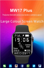 Смарт-часы Smart Watch MW17 Plus с Активным боковым колесиком и кнопкой (Розовые)