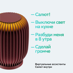 Колонка умная Sber SberBoom 40 Вт, с голосовым ассистентом Салют, красная