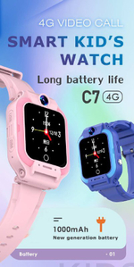 Детские смарт-часы ForAll Smart Kids Watch C7 розовый