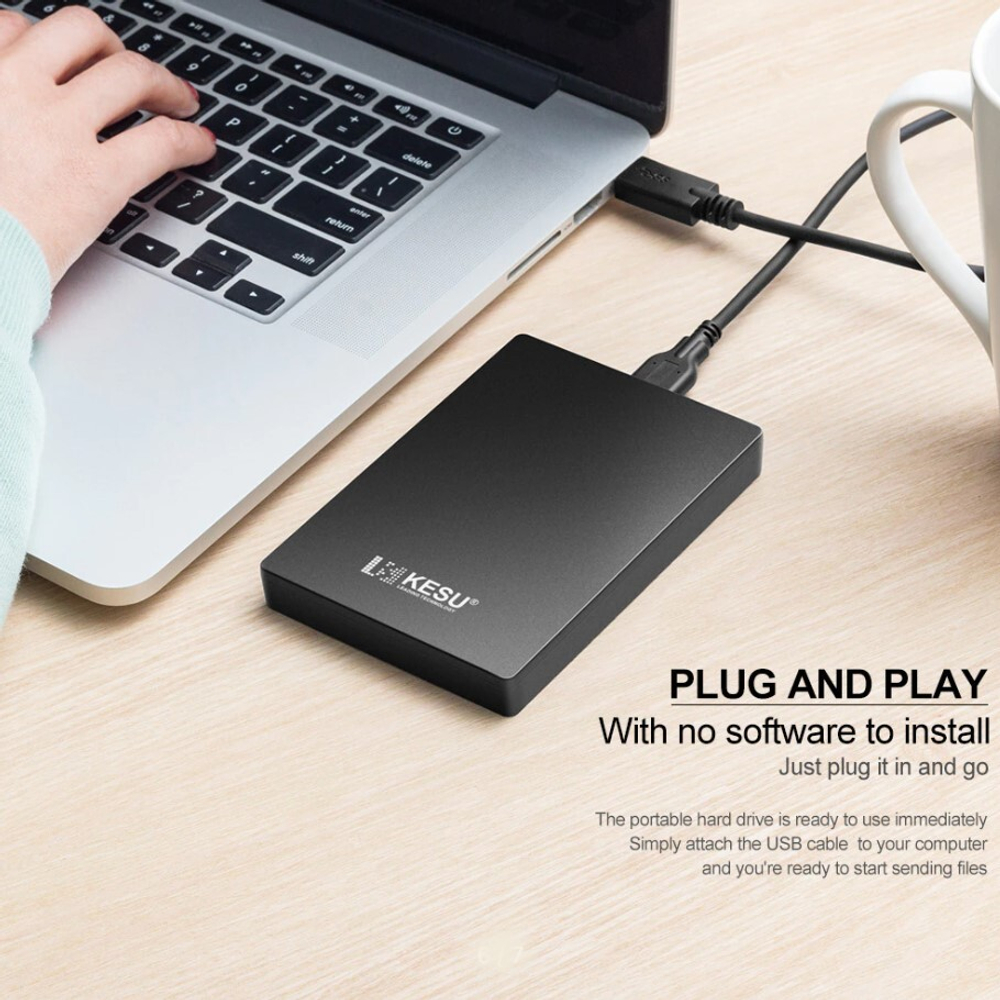 Внешний жесткий диск Kesu K107 USB 3.0, 500 GB, Black
