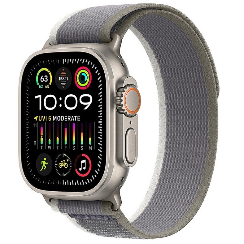 Умные часы Apple Watch Ultra 2 49 мм GPS+Cellular Titanium Case/Green Gray Trail Loop