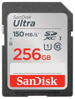 Карта памяти SanDisk SDXC 256ГБ Ultra Class 10 UHS-I U1 (150 Mb/s)
