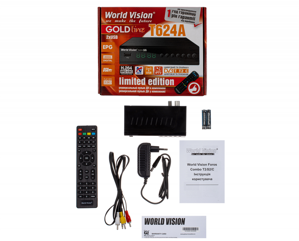 Ресивер комбинированный World Vision Foros Combo T2/S2