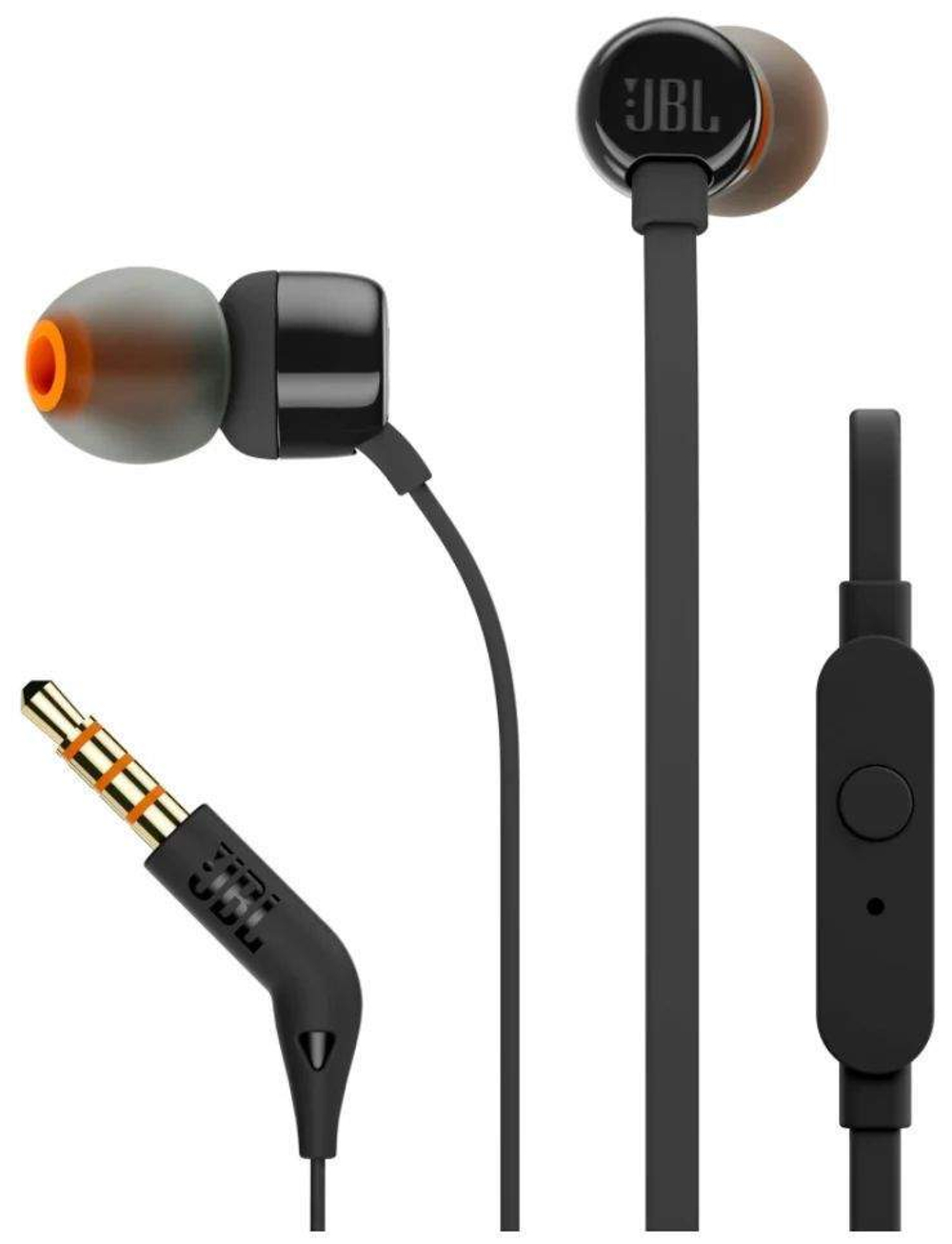 Проводные наушники JBL T110 Black (JBLT110BLK) Black