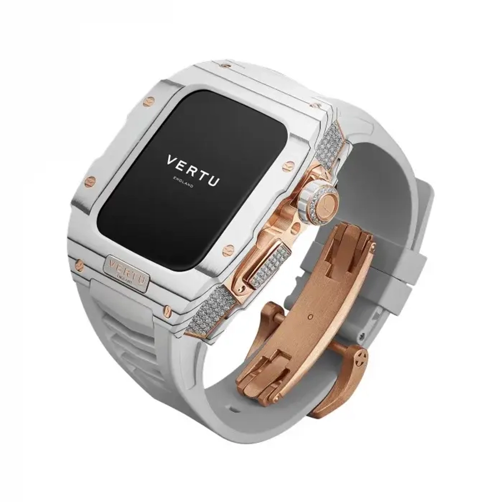 Умные часы Vertu MetaWatch H1 Black Diamond, 1,85&quot;, Bluetooth, черный/серебристый