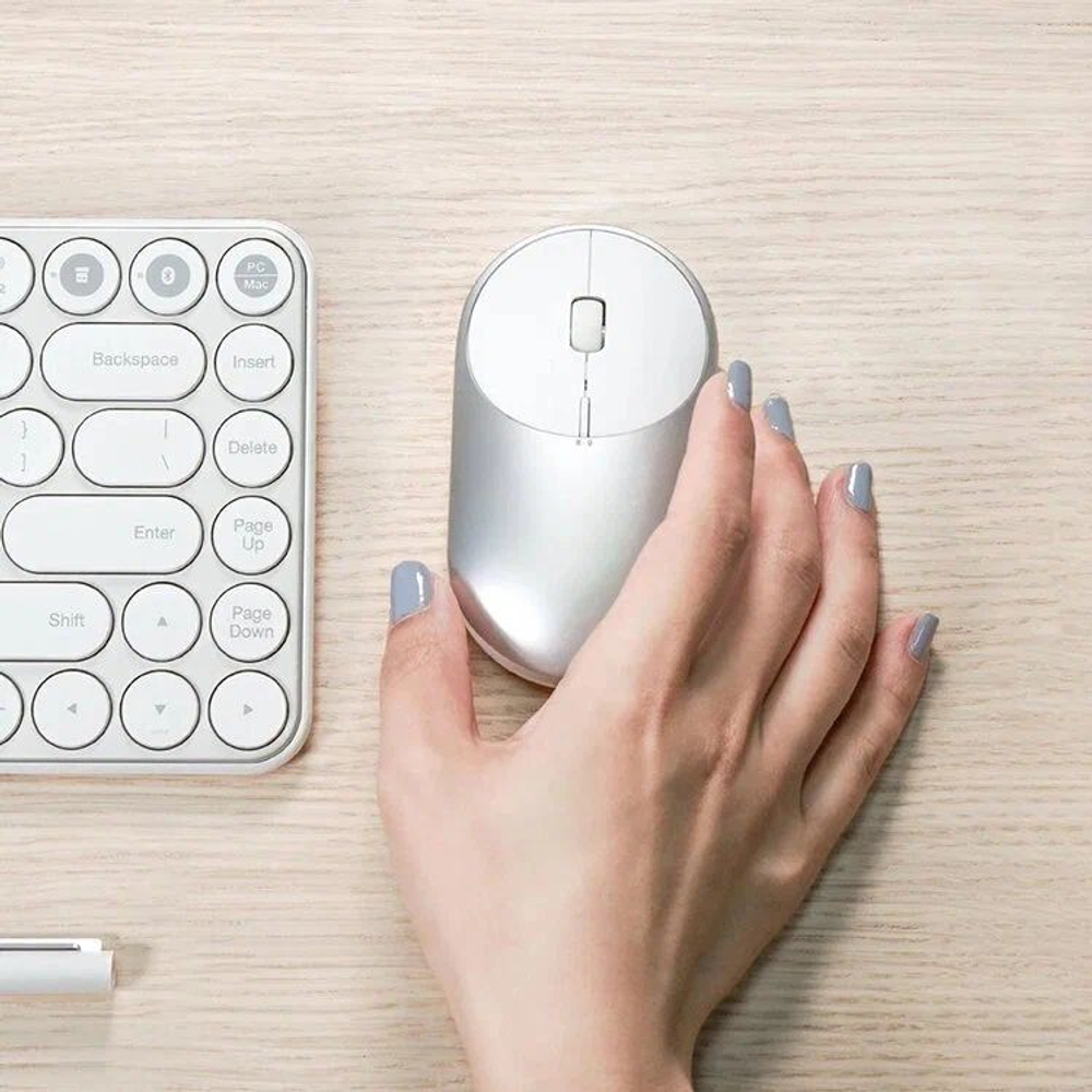 Беспроводная мышь Xiaomi Mi Portable Mouse 2 Silver/White (BXSBMW02)
