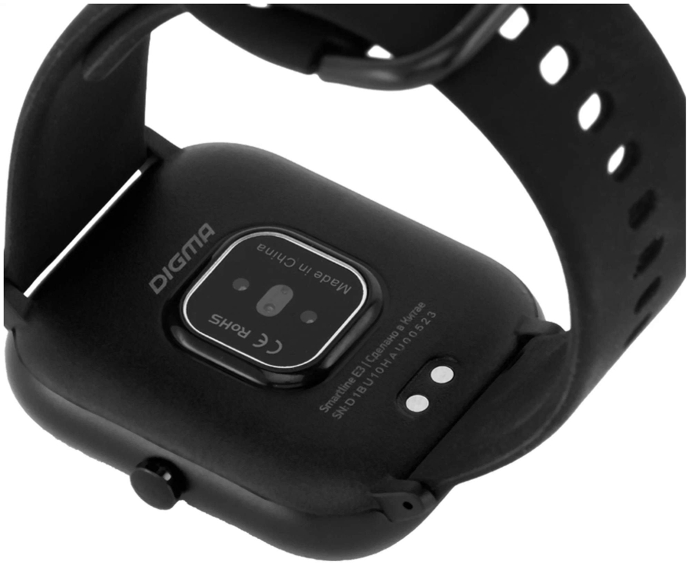Смарт-часы Digma Smartline E3, 1.4", черный / черный [e3b]