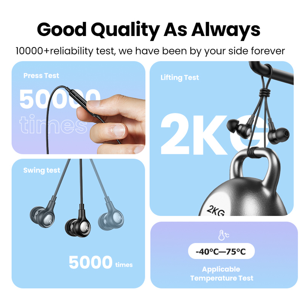 Наушники UGREEN EP103 (30631) In-Ear Earphones with Lightning Connector. Черный