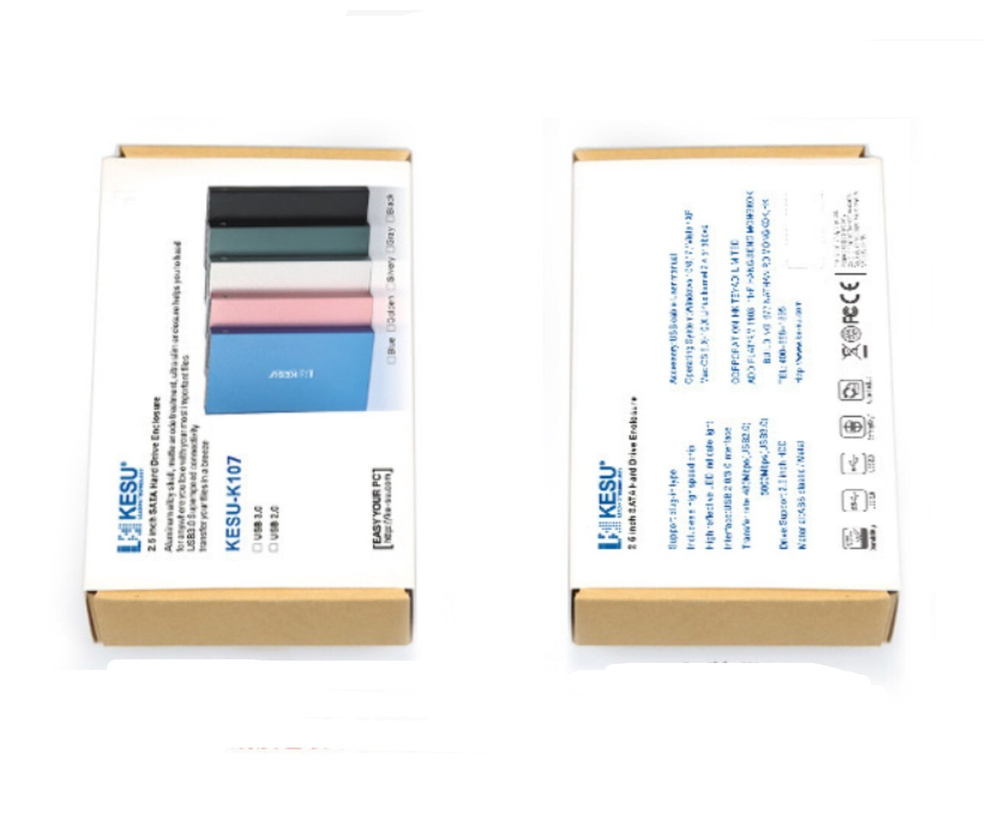 Внешний жесткий диск Kesu K107 USB 3.0, 500 GB, Black