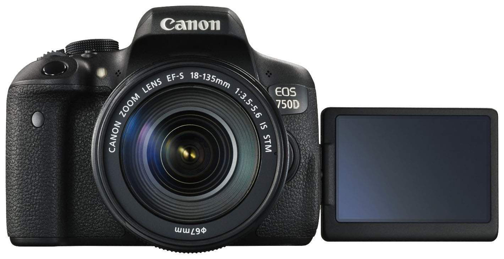 Фотоаппарат зеркальный Canon EOS 750D 18-135mm IS STM Black