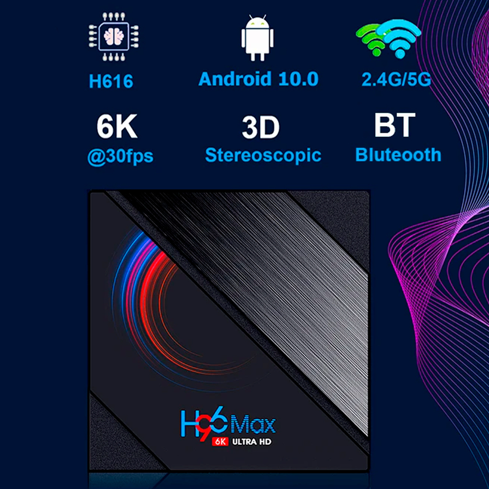 Смарт-приставка Everycom H96 Max H616 4/64