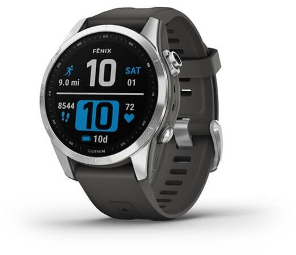 Смарт-часы Garmin Fenix 7S Stainless Steel w/Graphite Band Smart Watch (010-02539-01)