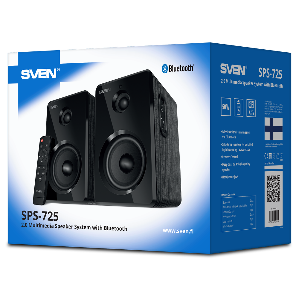 Компьютерные колонки SVEN SPS-725 Black