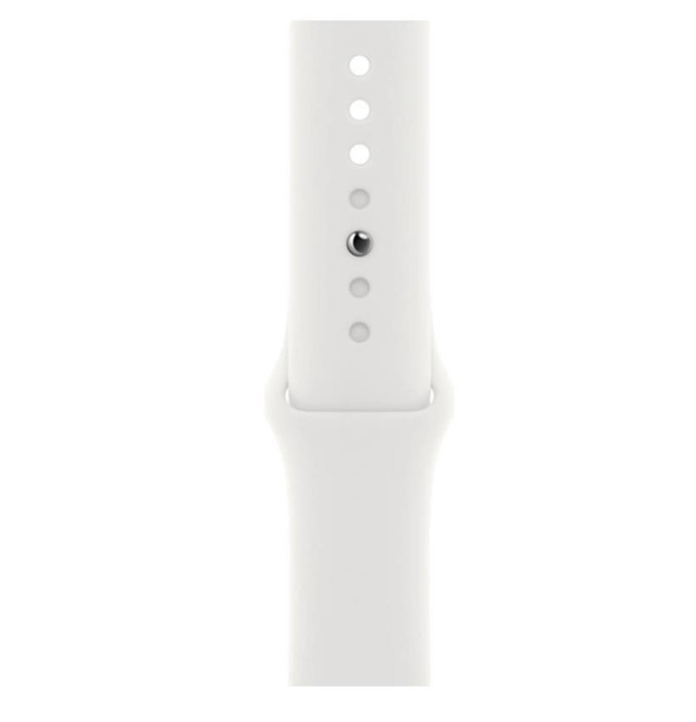 Часы Apple Watch Series 8 GPS 45mm Silver Aluminium Case with White Sport Band - Regular S