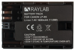 Аккумулятор Raylab RL-LPE6 1600мАч (для EOS 6D 60D, 70D, 80D, 7D, 5D mark II, mark III)