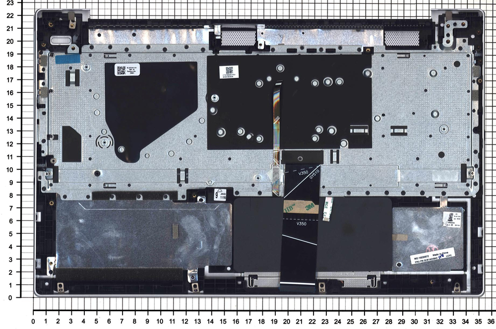Клавиатура для Lenovo IdeaPad 5-15 топкейс серебристый ver.3