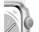 Часы Apple Watch Series 8 GPS 41mm Silver Aluminium Case with White Sport Band - Regular M