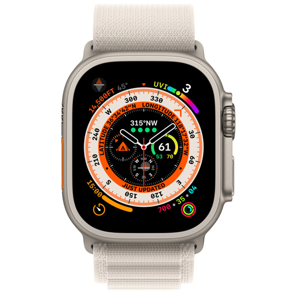 Смарт - часы apple Watch Ultra GPS + Cellular 49mm Titanium Case with Starlight Alpine L