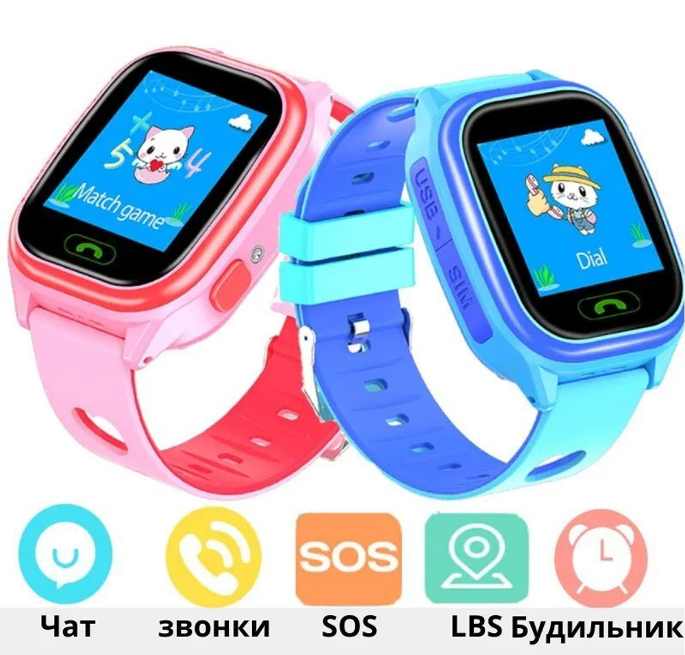 Смарт часы Smart baby watch Y85 с GPS, голубой