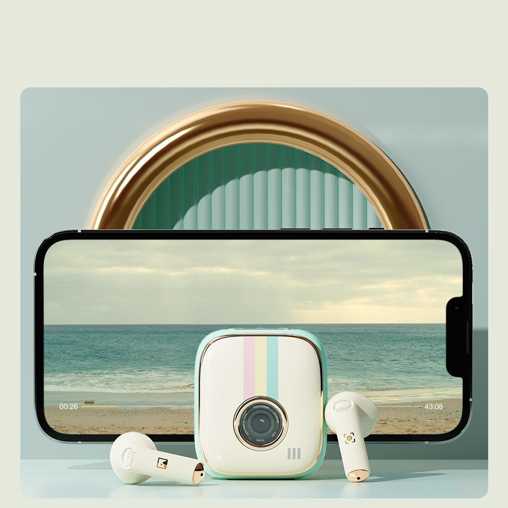 Беспроводные наушники Xiaomi Rock Retro Style TWS Earphone Camera