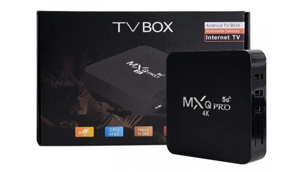 Смарт-приставка MXQ Pro 4K Black