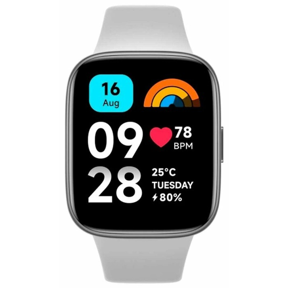 Смарт-часы Xiaomi Redmi Watch 3 Active серый/белый (10103723)