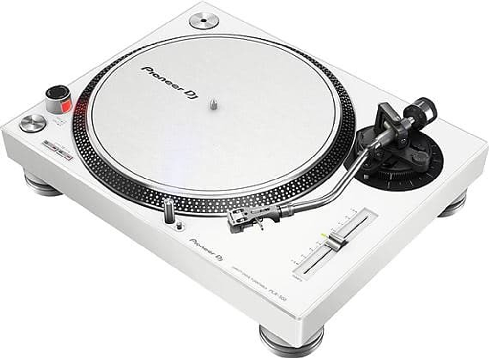 Проигрыватель с прямым приводом Pioneer PLX500W белого цвета