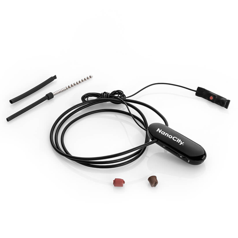 Магнитный микронаушник Nano city Premium 6 Black