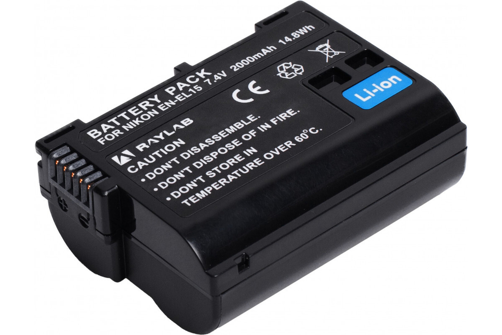Аккумулятор Raylab RL-ENEL15 2000мАч (для D810, D800, D800E, D750, D610, D7100)
