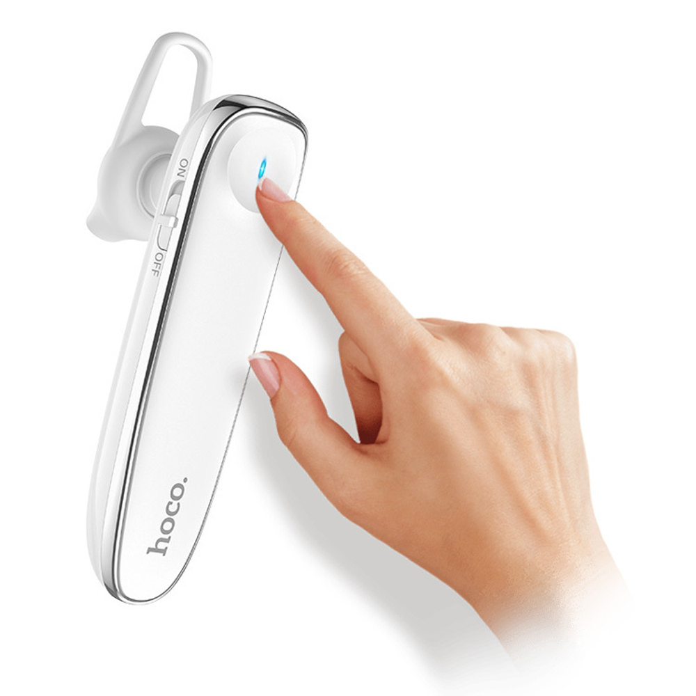 Гарнитура Bluetooth Hoco E49 Young Business - Белая