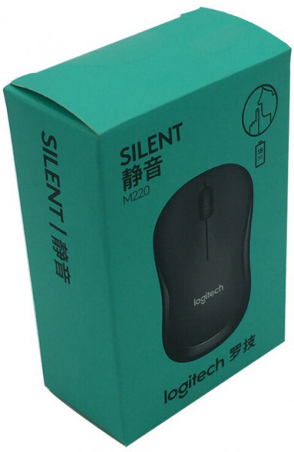Беспроводная мышь Logitech M220 Silent красный (910-004897)