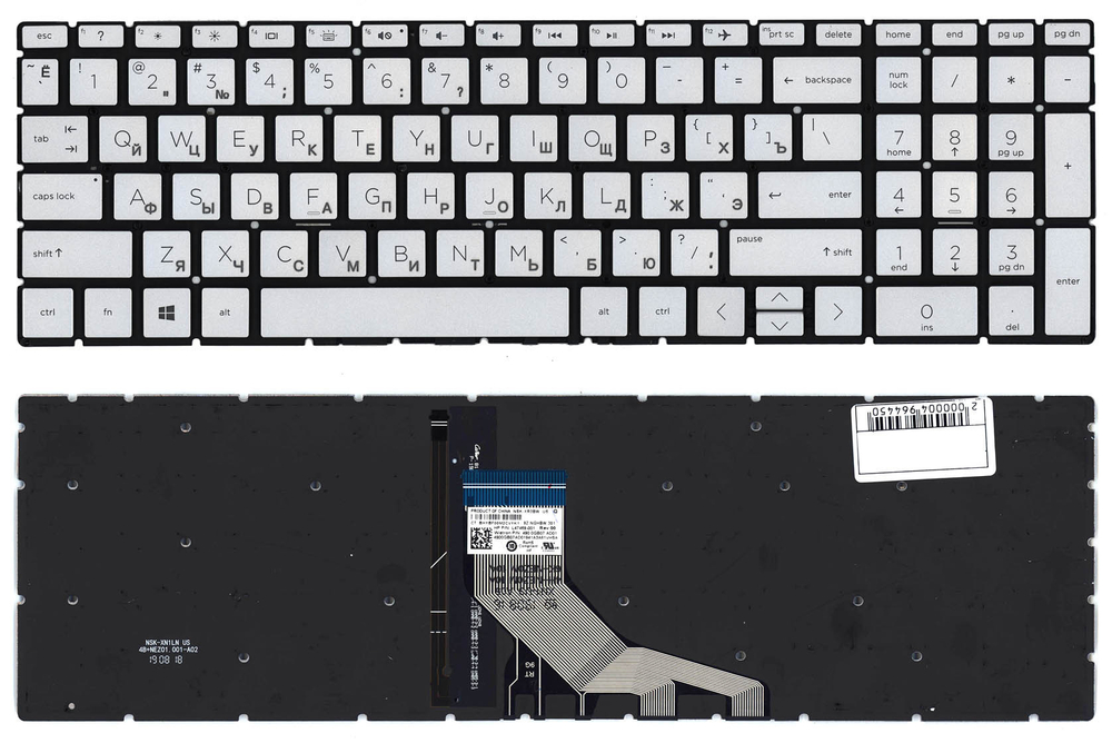 Клавиатура HP для ноутбука HP 15-DW, 15-DB, 250, G7