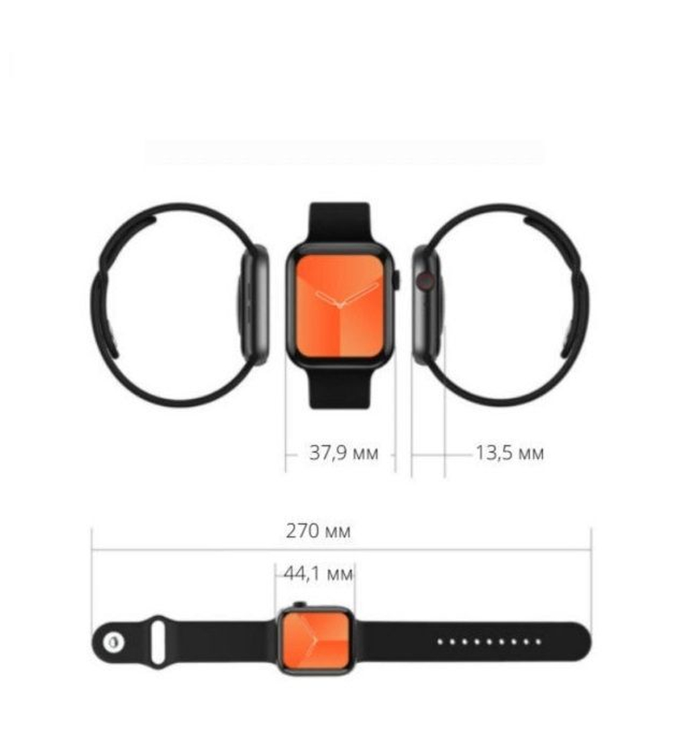 Умные часы Smart Watch M26 plus, 44mm, черный