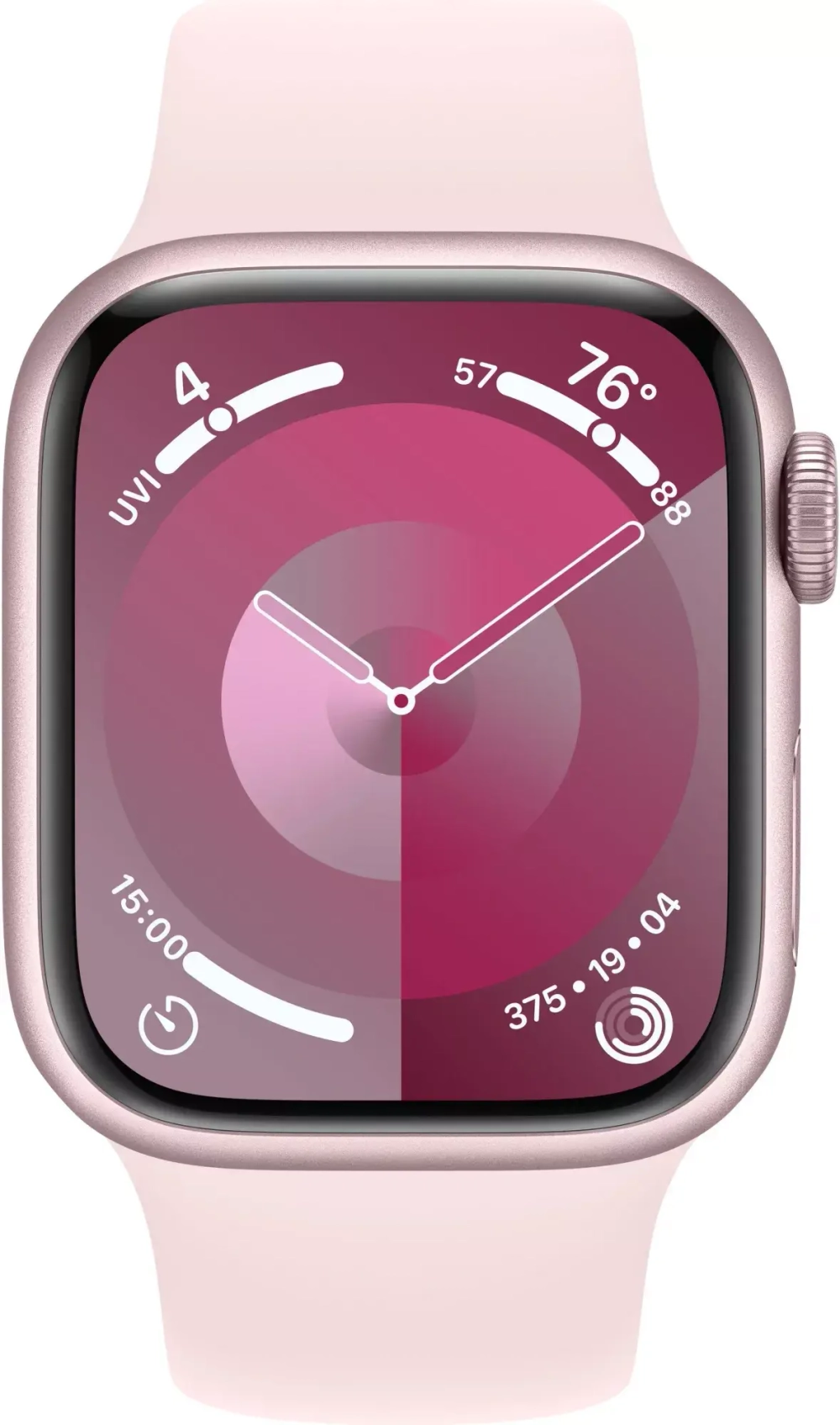 Смарт-часы Apple Watch Series 9 45 мм розовый S, M спортивный ремешок
