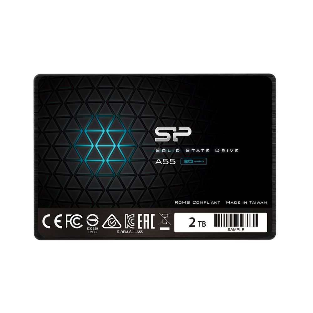 Диск SSD внешний Silicon Power A55, 2TB, 2.5&quot;, Sata III, TLC