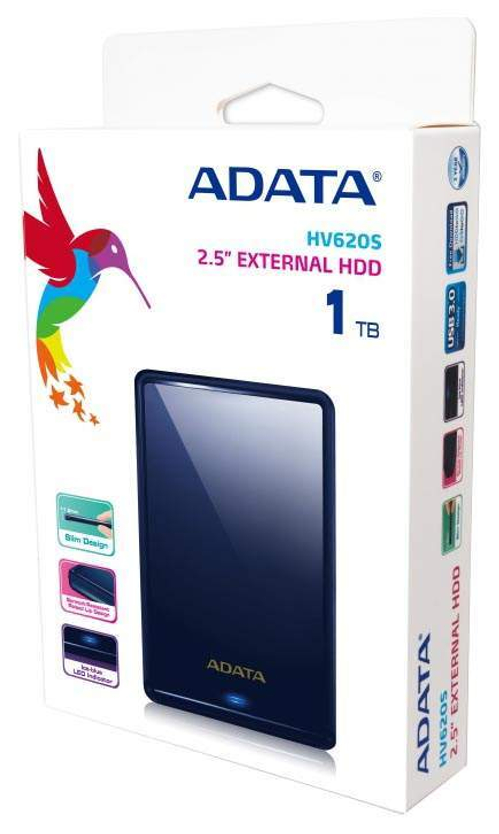Внешний жесткий диск ADATA HV620S 1ТБ (AHV620S-1TU3-CBL)