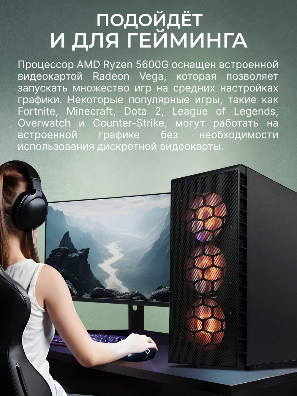 Системный блок Robotcomp Alligator 3.0 PLUS Black
